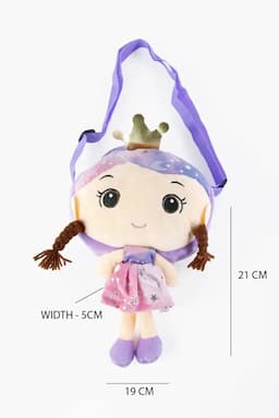 Cute Soft Doll Sling Bag for Girls 013972LAV