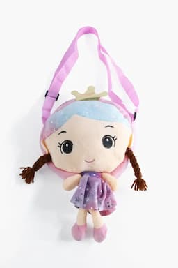 Cute Soft Doll Sling Bag for Girls 013972PIN