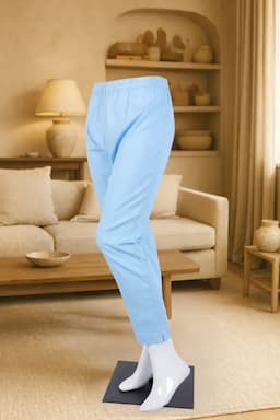 Viscose Rayon Solid Kurti Pant for Women 0140675XLSKYBLU