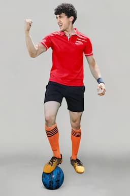 Men's Cotton Slim Fit Polo T-shirt 01428238RED