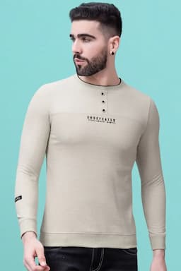 Men's Typographic Printed T-shirt 01428838CRE