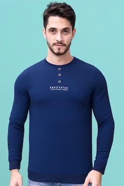 Men's Typographic Printed T-shirt 01428838TEA