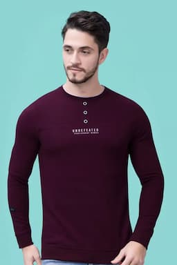 Men's Typographic Printed T-shirt 01428842MAR