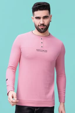 Men's Typographic Printed T-shirt 01428842PIN