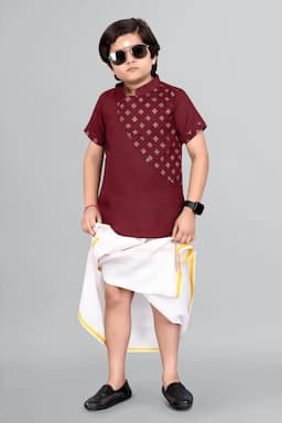 Boy's Cotton Printed Kurta  014295MAR1112YEA