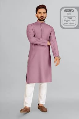 Cotton Rayon Dobby Kurta for Men 014299XLLAV