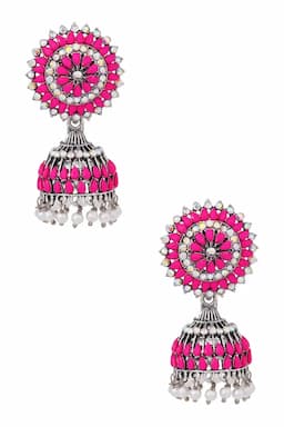 Floral Design Jhumki Earrings for Girls & Women 014380PIN1