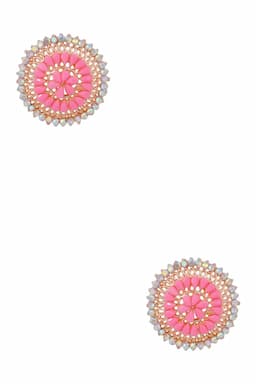 Gold Plated Floral Stud Earrings for Women 014389BABPIN1