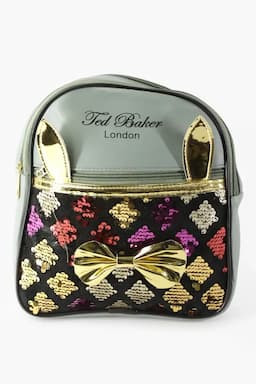 Girl's Sequin Mini Shoulder Backpack 014445SEAGRE