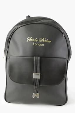 Girl's Solid Shoulder Backpack 014446BLA