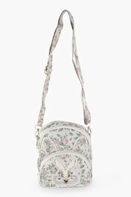 Girl's Floral Pattern Fashion Backpack 014452WHI2