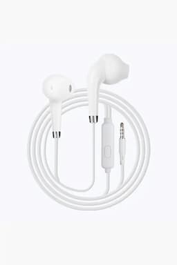 Zebronics Calyx 3.5mm In Ear Wired Earphone with Mic, 12mm Drivers, In Line Mic (White) 014706CALWHI