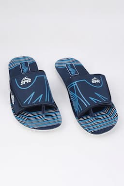 Men's Adjustable Velcro Type Stylish Slides 0147078BLU2
