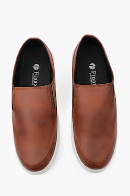 Solid Slip-on Casual Shoes for Men 0147287TAN