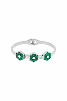 Hexagonal Alloy Bracelet for Women 014834SILFRE1