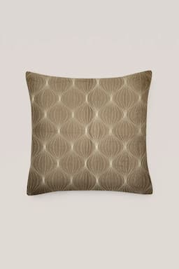 Polyester Embroidery Cushion Cover - 1 Pc 014891POLBRO