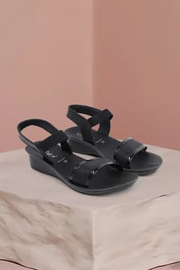 Wedge Heel Casual Sandals for Women 0149055BLA