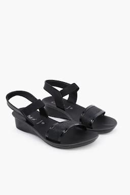 Wedge Heel Casual Sandals for Women 0149057BLA