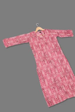 Cotton Printed Kurti For Women 015113MCHAPIN