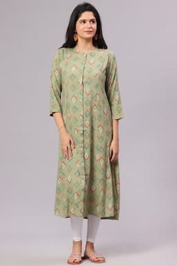 Rayon Printed Kurti for Women 015150OLIXXL