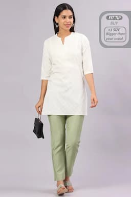 Polyester Solid Kurti Pant for Women 0151783XLCHA