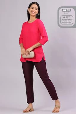 Polyester Solid Kurti Pant for Women 015178XXLWIN