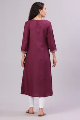 Cotton Rayon Printed Maternity Kurta for Women 015181LWIN