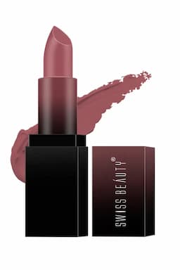 Swiss Beauty HD Matte Pigmented Lipstick - 3.5gm (Mauve Blush 6)  015229MAUBLU63.5GM