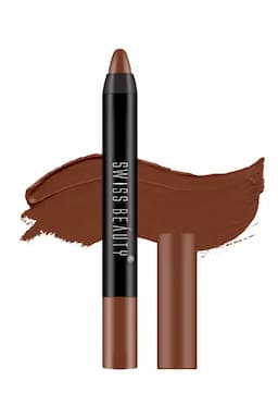 Swiss Beauty Stay On Matte Crayon Lipstick - 3gm (Shade 23, Chocobar) 015231CHO233GM