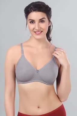 Cotton Non Padded Full Coverage Bra for Women 015259STEGRE34