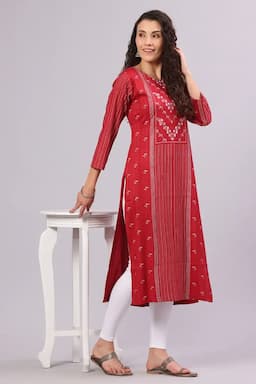 Cotton Printed Kurti for Women 015287XLMAR