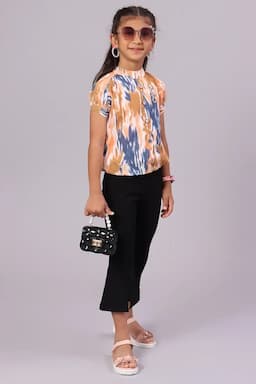 Girl's Georgette Tie & Dye Tops (4 - 17 Yrs) 01531789YRSBRO