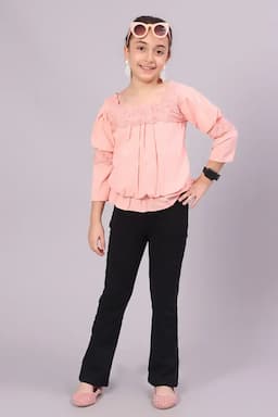 Girl's Polyester Embroidered Top (4 - 17 Yrs) 01532245YRSPEA
