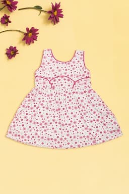 Floral Printed Dress for Baby Girl 015340PIN36M