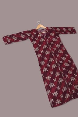 Cotton Blend Printed Kurti For Women  015341LMAR