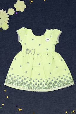 Baby Girl's Cotton Printed Frock  015641GRE06M