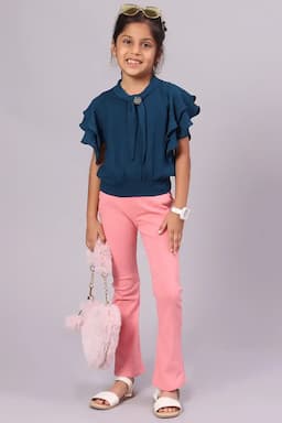 Girl's Lycra Solid Jeggings with Pocket  (1 - 18 Yrs) 015786LIGPIN910YRS