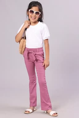 Girl's Lycra Solid Jeggings with Pocket  (1 - 18 Yrs) 015786MAU34YRS