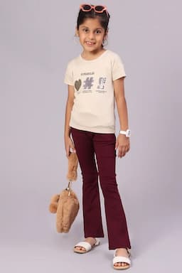 Girl's Lycra Solid Jeggings with Pocket  (1 - 18 Yrs) 015786WIN56YRS