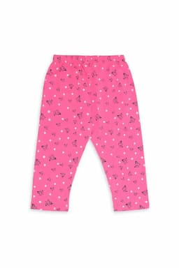 Girls Cotton Printed Pyjama Pant 016179PIN78YRS