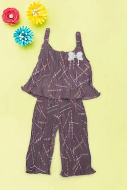 Baby Girl's Printed Jumpsuit  016314MAU612