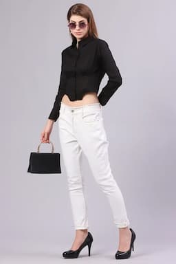 Cotton Corset Style Top for Women 016718XLBLA