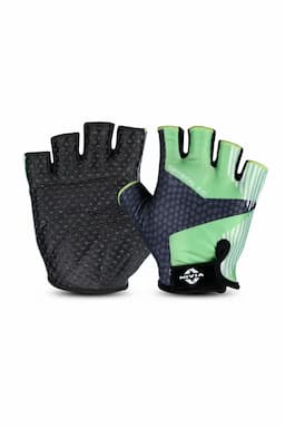 Nivia Crystal 2.0 Stretchable Fabric Fitness Gloves  (Green, pack of 1)- Medium 016824MEDGRE