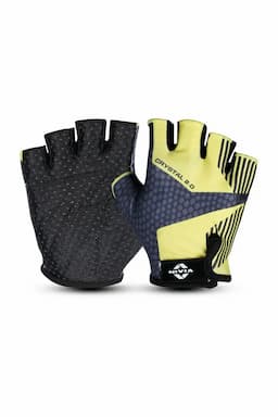 Nivia Crystal 2.0 Stretchable Fabric Fitness Gloves  (Yellow, pack of 1)- Small 016824SMAYEL