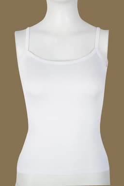 Cotton Blend Solid Camisole for Women 016969WHIFRE