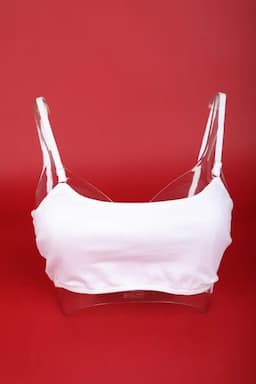 Cotton Blend Sports Bra for Women 017010WHIFRE