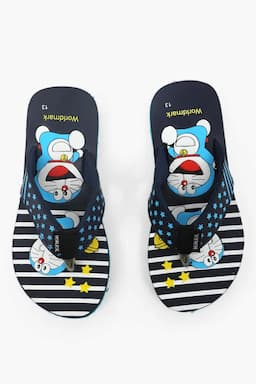 Doraemon Printed Flip Flops for Boys & Girls 0170604YRSNAVBLU