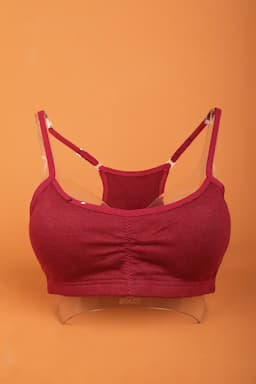 Cotton Blend Padded Sports Bra for Women  017155MARFRE