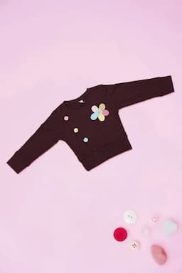 Corduroy Top for Just Born Baby Girls 017207BUR612
