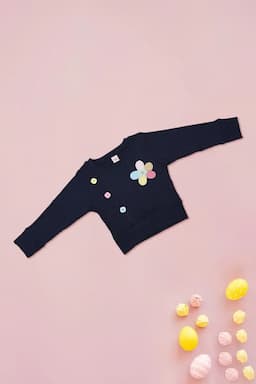Corduroy Top for Just Born Baby Girls 017207NAVBLU612